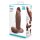 B-Vibe Slipskin Realistic Silicone Dildo 9 Inch Girthy Brown