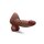 B-Vibe Slipskin Realistic Silicone Dildo 9 Inch Girthy Brown