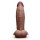 B-Vibe Slipskin Realistic Silicone Dildo 9 Inch Girthy Brown