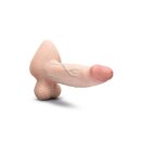 B-Vibe Slipskin Realistic Silicone Dildo 9 Inch Girthy Cream