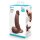B-Vibe Slipskin Realistic Silicone Dildo 6.5 Inch Curved Brown
