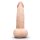B-Vibe Slipskin Realistic Silicone Dildo 6.5 Inch Curved Cream