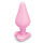 B-Vibe Silicone Anal Plug Heart Base Pink