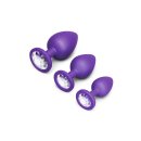 B-Vibe Jeweled Butties Bundle Analplug Set