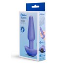 B-Vibe Shake Slimline vibrierender Silikon Analplug Blau