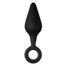 Forto F-10 Silicone Plug W/ Pull Ring Small Schwarz