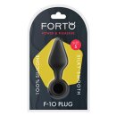 Forto F-10 Silicone Plug W/ Pull Ring Small Schwarz