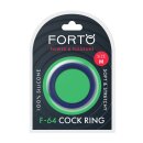 Forto F-64 Ring Wide Medium Blau Ø 4,4 cm