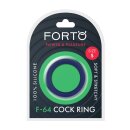 Forto F-64 Ring Wide Small Blau Ø 4 cm
