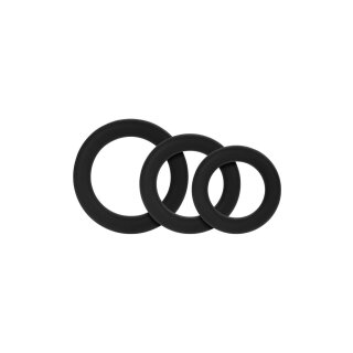 Forto F-61 3 Piece C-Ring Set Schwarz