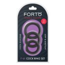 Forto F-61 3 Piece C-Ring Set Schwarz
