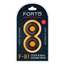 Forto F-81 Double Ring Black Ø 1.8 cm
