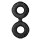Forto F-81 Double Ring Black Ø 1.8 cm