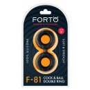 Forto F-81 Double Ring Black Ø 2.1 cm