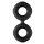 Forto F-81 Double Ring Black Ø 2.1 cm