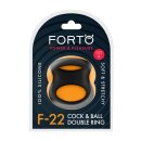 Forto F-22 D Ring Large Schwarz