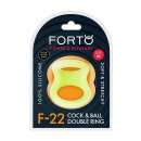 Forto F-22 D Ring Medium Weiß Glow in the Dark