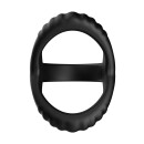 Forto F-59 Tri Cock And Ball Ring Black
