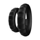 Forto Tiered Cock And Ball Ring Schwarz