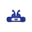 Forto F-24 Textured Vibrating Cockring Blau