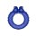 Forto F-24 Textured Vibrating Cockring Blue