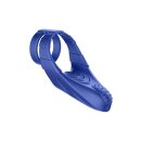 Forto F-48 Vibrierender Doppel-C-Ring Blau