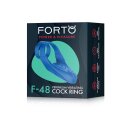 Forto F-48 Vibrierender Doppel-C-Ring Blau