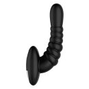 Forto Ribbed Pro Anal Vibrator Black
