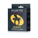 Forto Bunny Vibrierender Penisring Schwarz