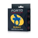 Forto Bunny Vibrierender Penisring Blau