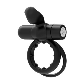 Forto Pointer Vibrierender Penisring Schwarz