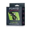 Forto Pointer Vibrierender Penisring Schwarz