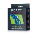 Forto Pointer Vibrating Penis Ring Blue