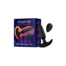 Forto Vibrierender Analplug mit Fernbedienung Schwarz