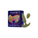 Forto Vibrierender Analplug mit Fernbedienung Grün