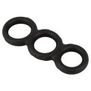 Erecto Triple Penis Ring Black Ø 2.6-3.1 cm