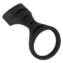 Erecto Penis Sleeve with Testicle Ring Black Ø 3-4.2 cm