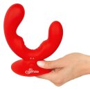 You2Toys Doppelvibrator mit Saugfuß Rot