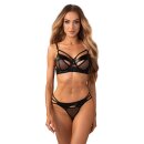 Obsessive Dominna 2-Piece Lingerie Set Black 2XL-3XL