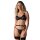 Obsessive Euridia 3-Piece Lingerie Set Black XL-2XL
