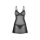 Obsessive Euridia Chemise & Tanga Schwarz XS-S