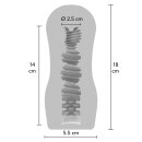 TOYJOY Clear Grip Vacuum Masturbator Transparent