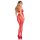 Leg Avenue Bodystocking mit gepunktetem Netz und offenem Schritt Rot One Size