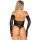 Leg Avenue Halter-Teddy aus Spitze und lange Handschuhe Schwarz One Size