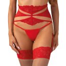 Obsessive Matildea Strapsgürtel Rot 2XL/3XL
