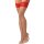 Obsessive Matildea Strapsstrümpfe Nude-Rot S/M