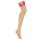 Obsessive Matildea Stockings Nude-Red L/XL