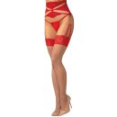 Obsessive Matildea Stockings Nude-Red 2XL/3XL