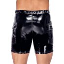 Black Level Lack-Shorts Schwarz 2XL