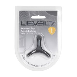 Levelz Soft Bead Grip Silikon Penis und Hodenring